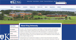 Desktop Screenshot of about.king.edu